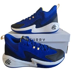 Under Armour Curry 3Z 25 SDE Shoes Men 12 Blue White Black Basketball 6000750-40